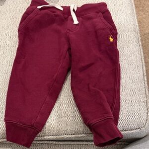 Polo by Ralph Lauren Kids' Maroon Jogger Pants